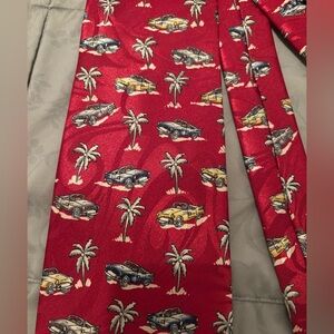 Tropical Hawaii antique car tie
